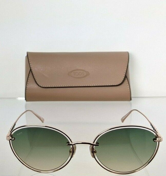 Brand New Authentic Tod's Sunglasses TO 264 28P 57mm Gold Frame TO264