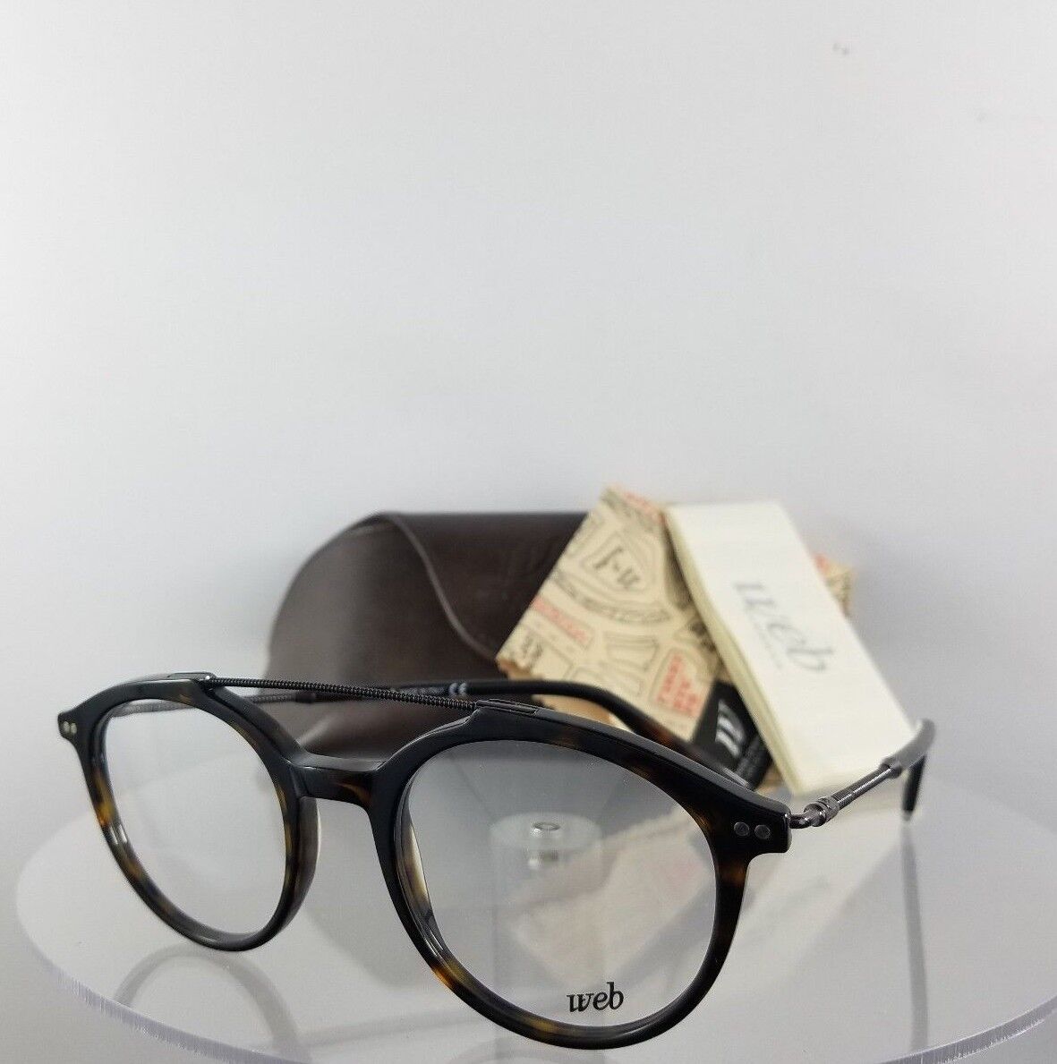 Brand New Authentic Web Eyeglasses WE 5204 Col. 052 Tortoise 48mm WE5204