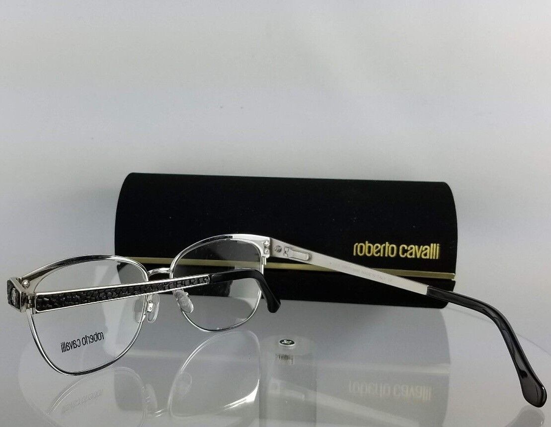Brand New Authentic Roberto Cavalli Eyeglasses Rigel 945 016 55Mm Silver Frame
