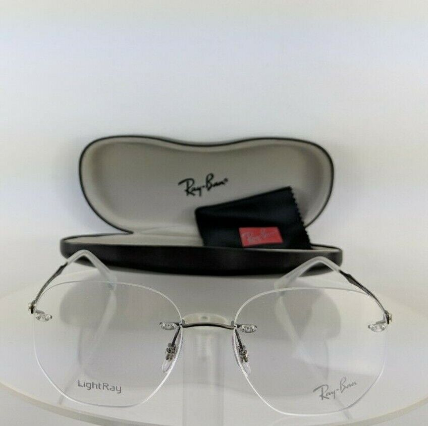 Brand New Authentic Ray Ban Eyeglasses Rb 8754 1000 52Mm Gunmetal Frame R8754