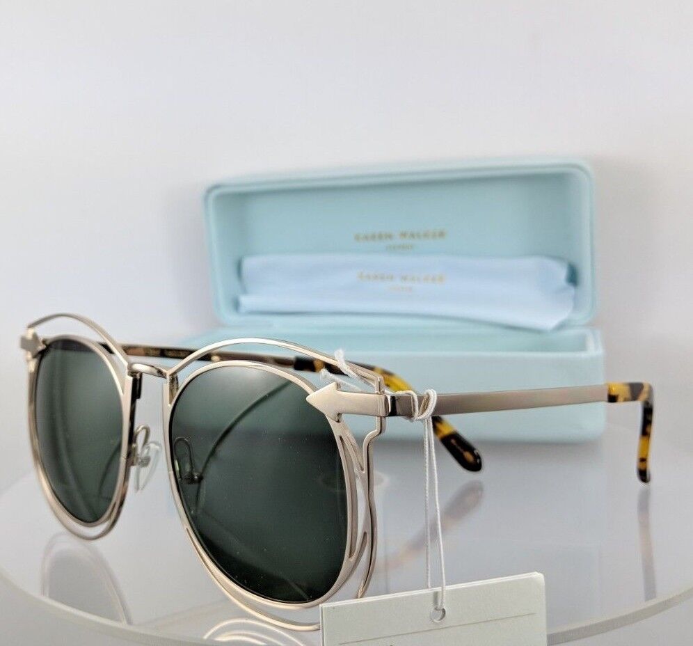 Brand New Authentic Karen Walker Sunglasses Simone Gold Frame