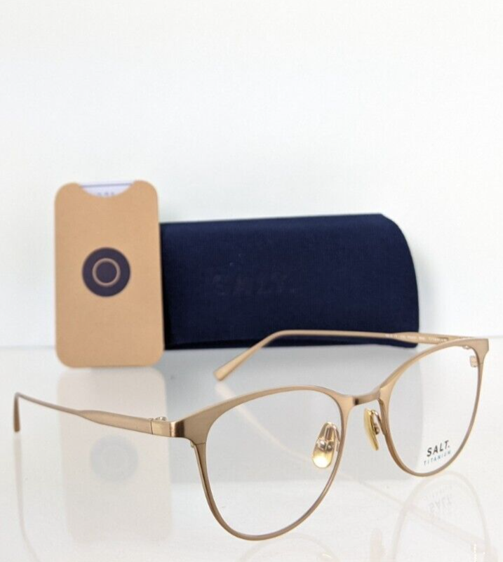 Brand New Authentic SALT Eyeglasses PEGGY BHG 50mm Gold Frame