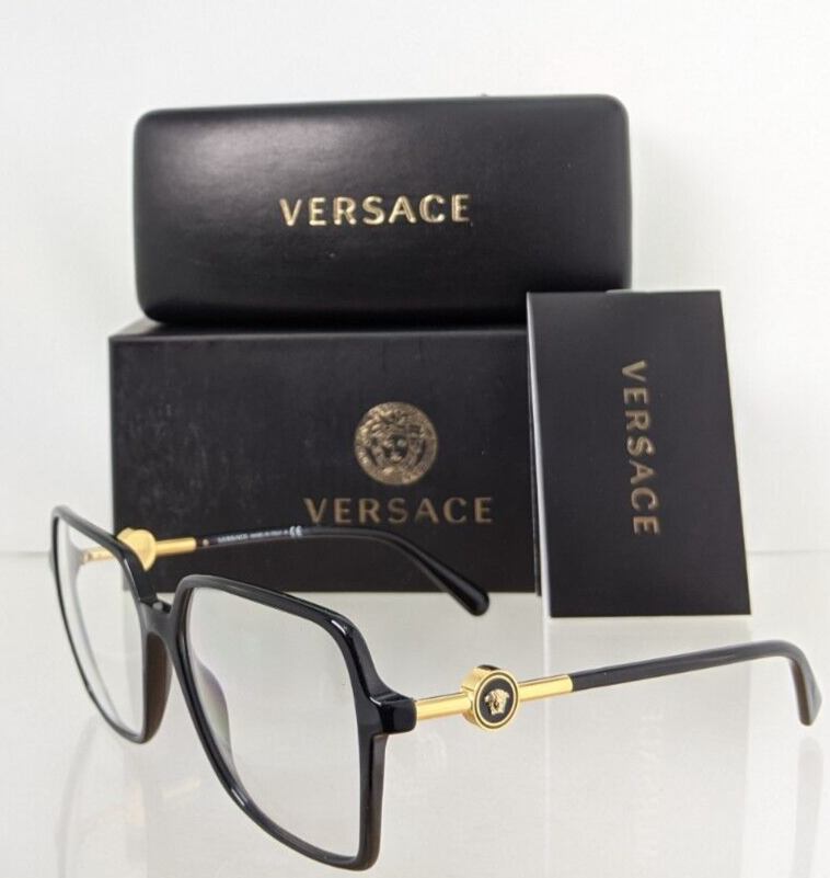 Brand New Authentic Versace Eyeglasses MOD. 4396 58mm Black GB11W 4396 Frame