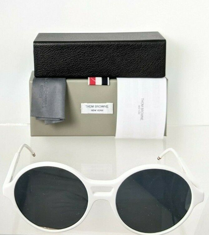 Brand New Authentic Thom Browne Sunglasses TB 409-58-03 White TBS409 Frame