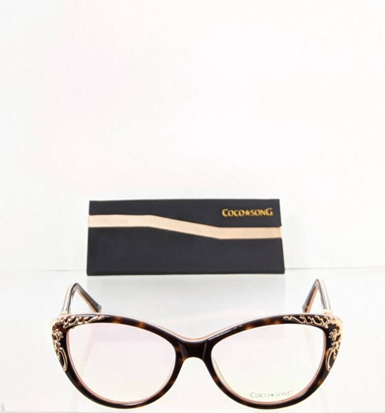 Brand New Authentic Coco Song Eyeglasses Golden Phoenix Col. 4 54Mm Cv093