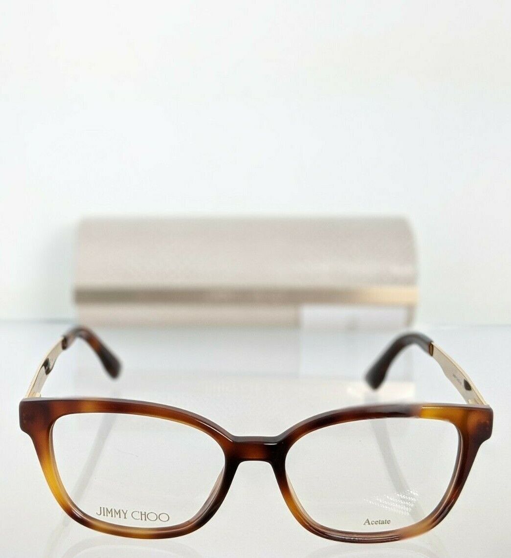 Brand New Authentic Jimmy Choo Eyeglasses 160 BHZ Tortoise Gold Frame