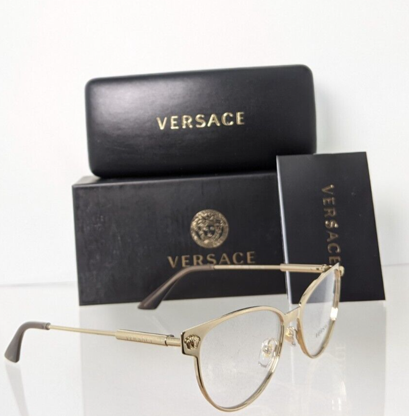 Brand New Authentic Versace Eyeglasses MOD. 1277 1252 54mm Gold 1277 Frame