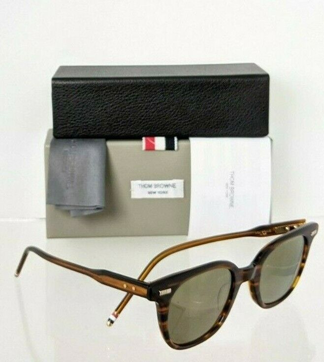 Brand New Authentic Thom Browne Sunglasses TBS 405-B-T WLT TB405 Brown Frame