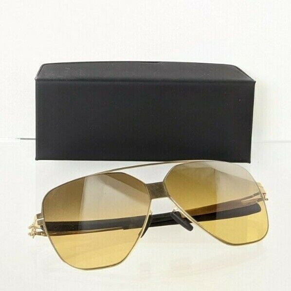 Brand New Authentic ic! Berlin Sunglasses Harry S Sun Gold 60mm Frame