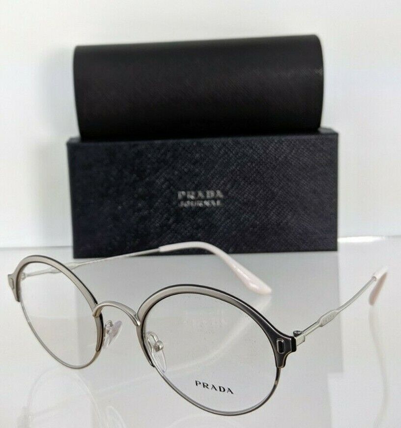 Brand New Authentic Prada Eyeglasses VPR 54V 274 - 1O1 Silver 49mm Frame