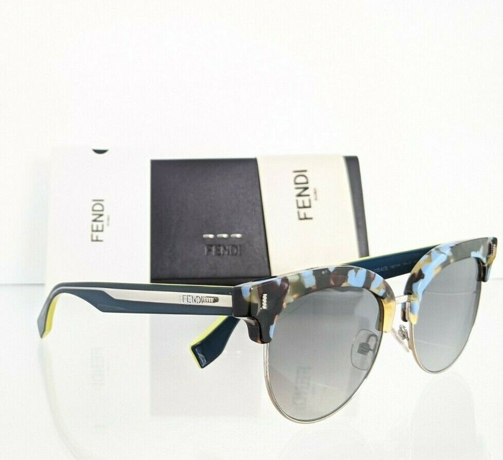 Brand New Authentic Fendi FF 0154/S Sunglasses Turquois Tortoise UDTVK 54mm 0154