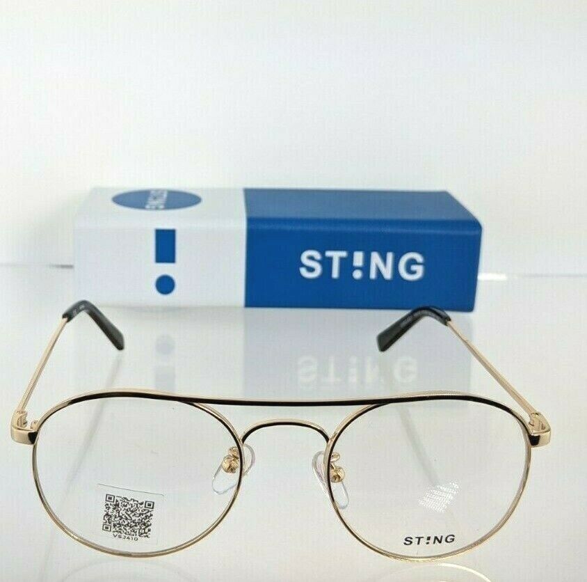 Brand New Authentic Sting Occhiali Eyeglasses Circles 1 VST 410 Col. 0300 Gold