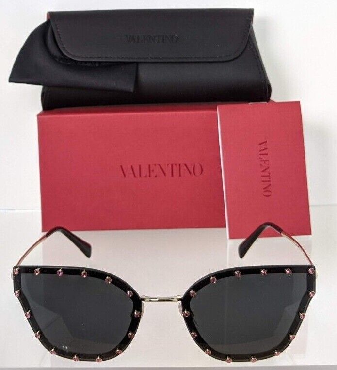 Brand New Authentic Valentino Sunglasses VA 2028 3003/87 59mm Gold Frame