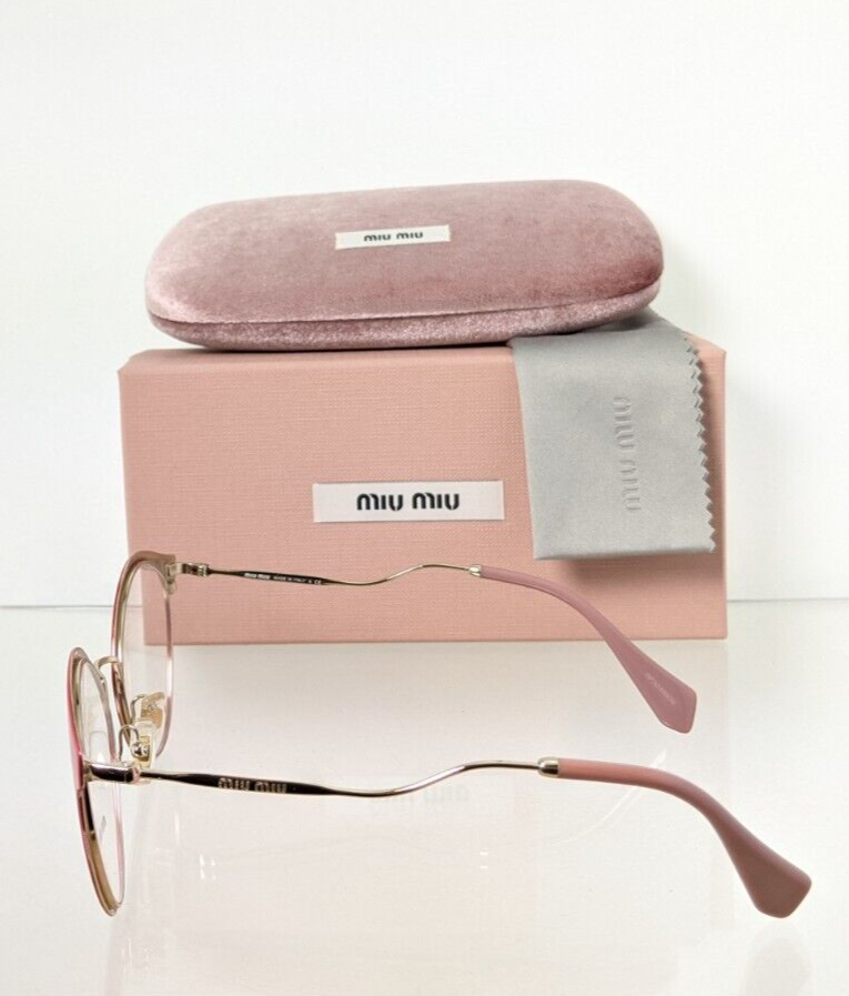 Brand New Authentic Miu Miu Eyeglasses VMU 52Q C40 - 1O1 Red & Gold Frame