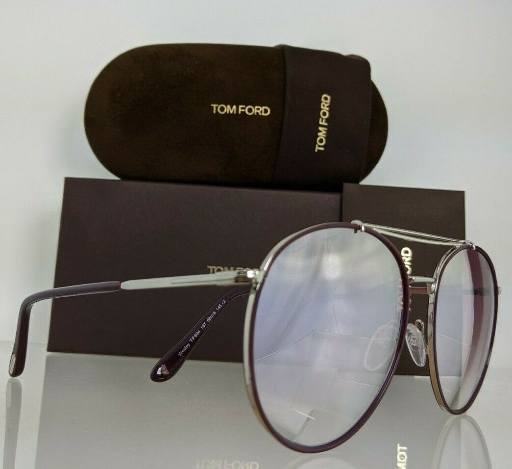 Brand New Authentic Tom Ford Sunglasses FT TF694 16T Wesley Frame TF694