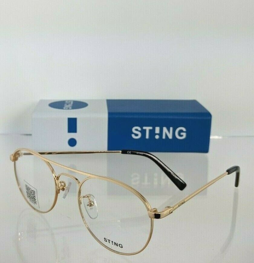 Brand New Authentic Sting Occhiali Eyeglasses Circles 1 VST 410 Col. 0300 Gold