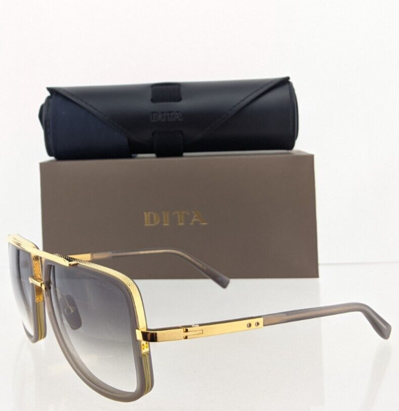 New Authentic Dita Sunglasses Mach One Drx 2030 T Grey Gold 59Mm Frame