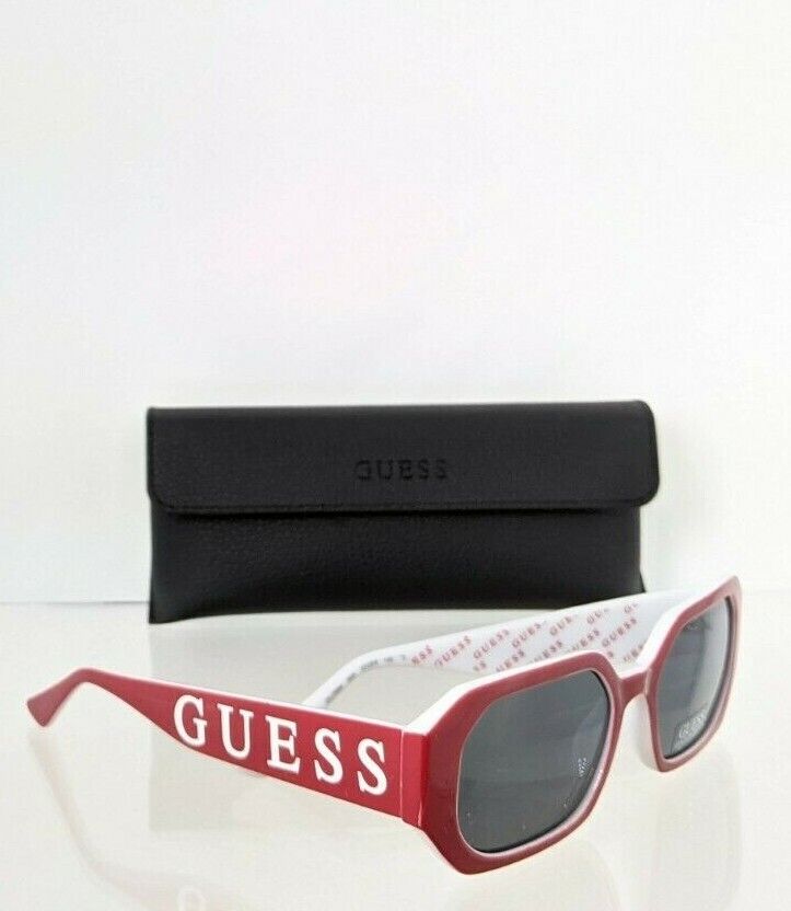 Brand New Authentic Guess Sunglasses GU7694 66A Red & White Frame 7694 Frame