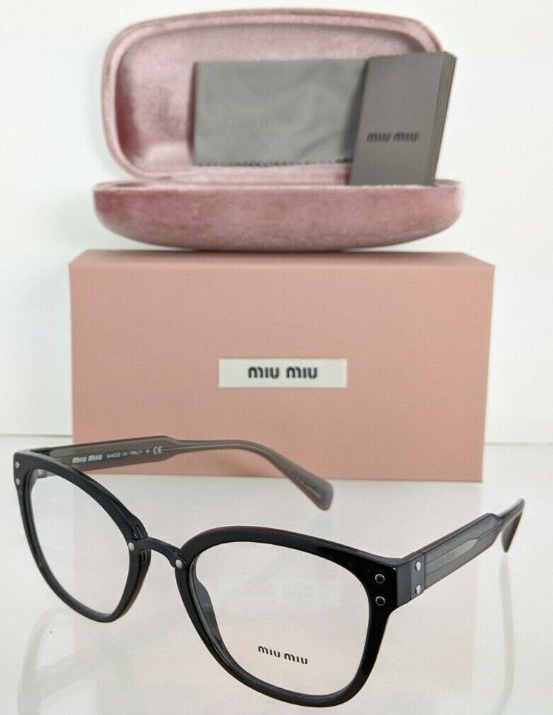 Brand New Authentic Miu Miu Eyeglasses VMU 04Q 1AB - 1O1 Black 4Q Frame