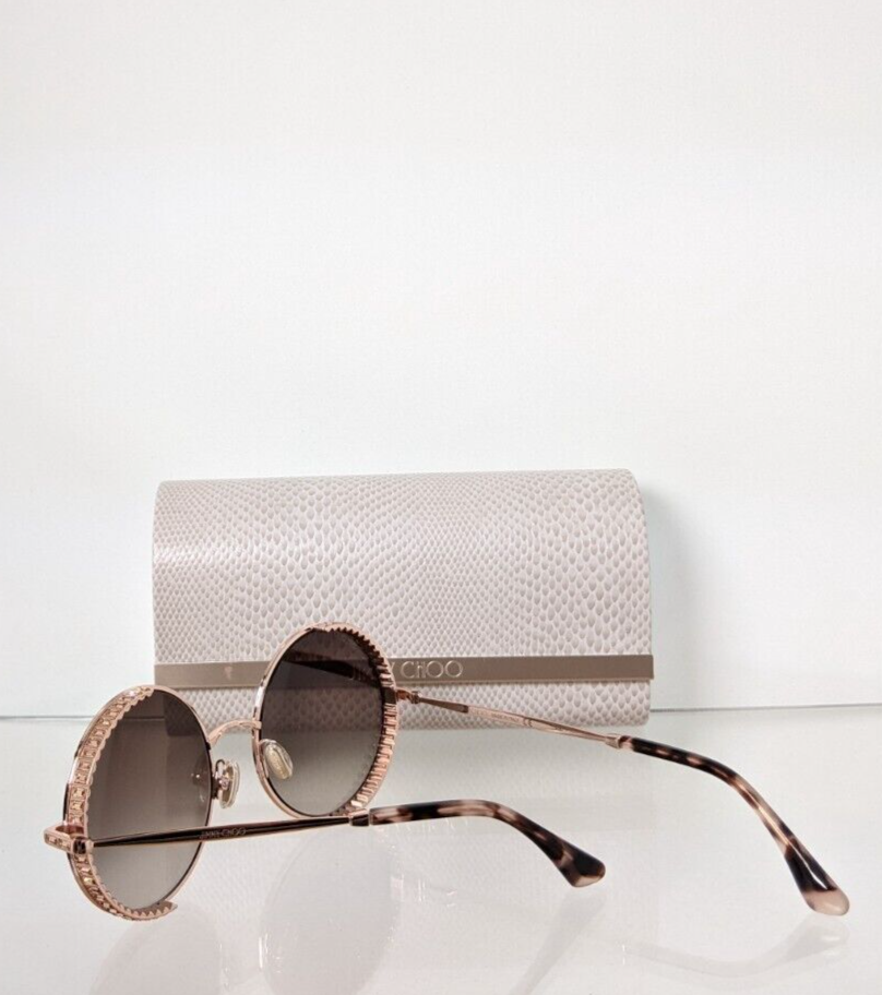 Brand New Authentic Jimmy Choo Sunglasses GOLDYS DDBJL Rose Gold Frame GOLDY