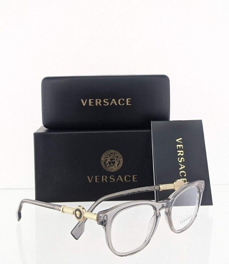 Brand New Authentic Versace Eyeglasses MOD. 3310 50mm Grey 593 3310 Frame