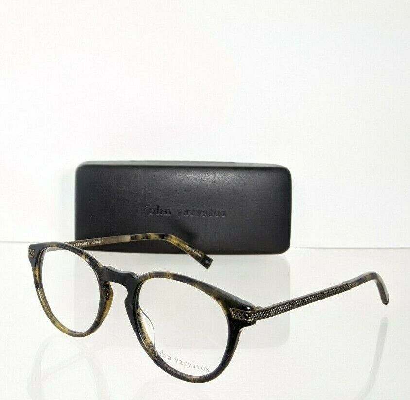 Brand New Authentic John Varvatos Eyeglasses V 365 UF 47mm Olive Frame