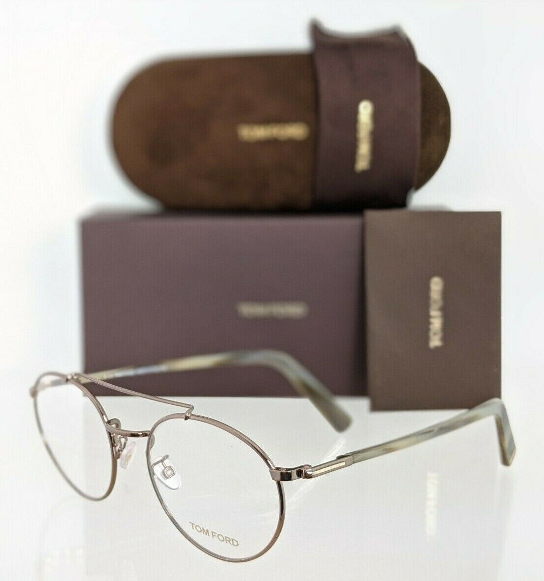 Brand New Authentic Tom Ford Eyeglasses FT TF 5337 036 51mm Brown TF5337 Frame