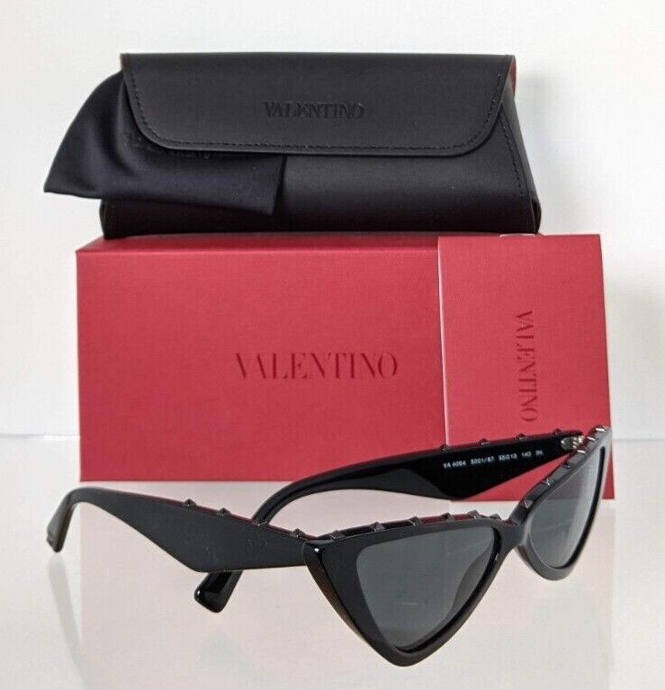 Brand New Authentic Valentino Sunglasses VA 4064 5001/87 Black Frame