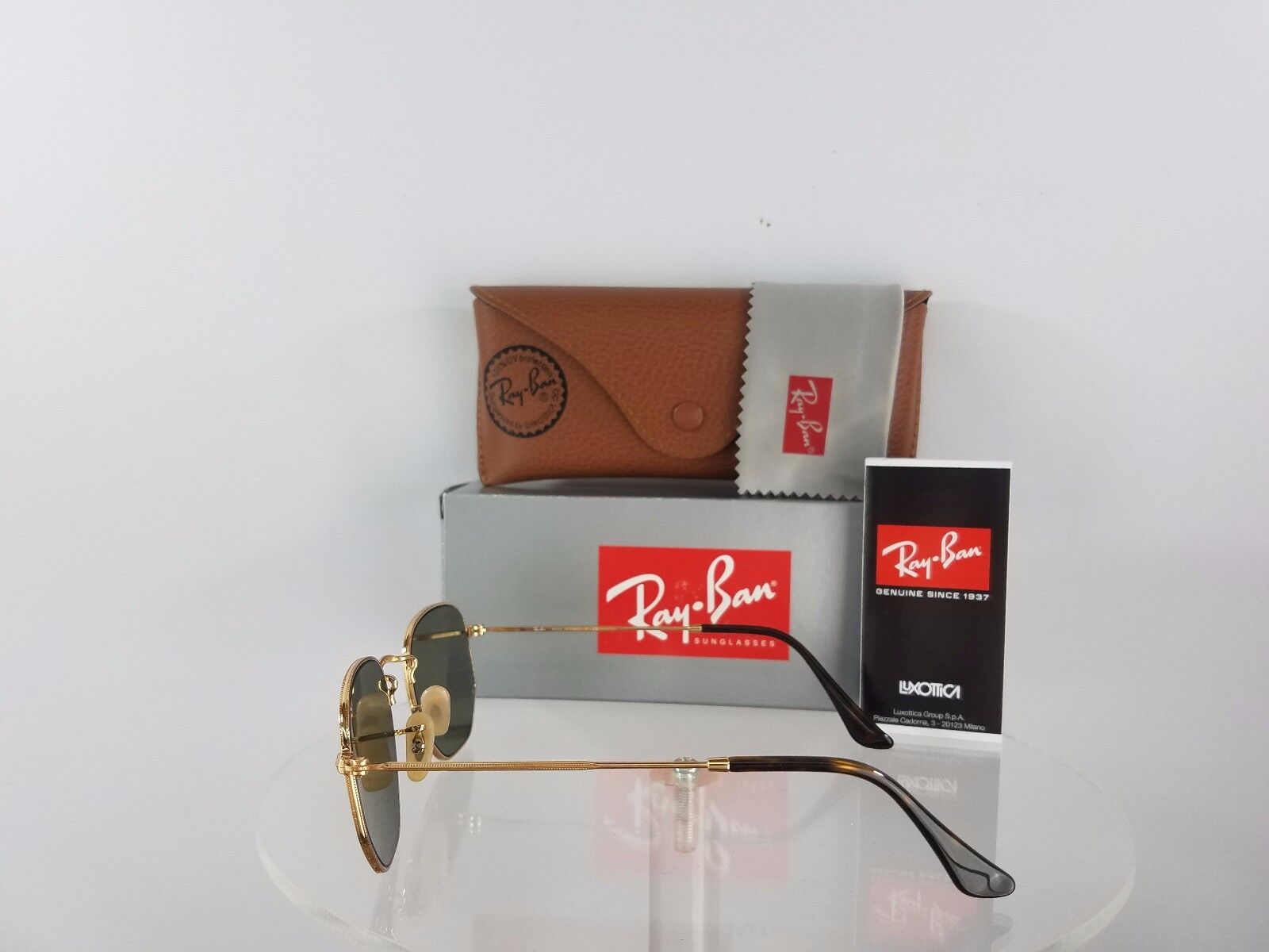 Ray Ban RB 3548 001 30 Gold Sunglasses