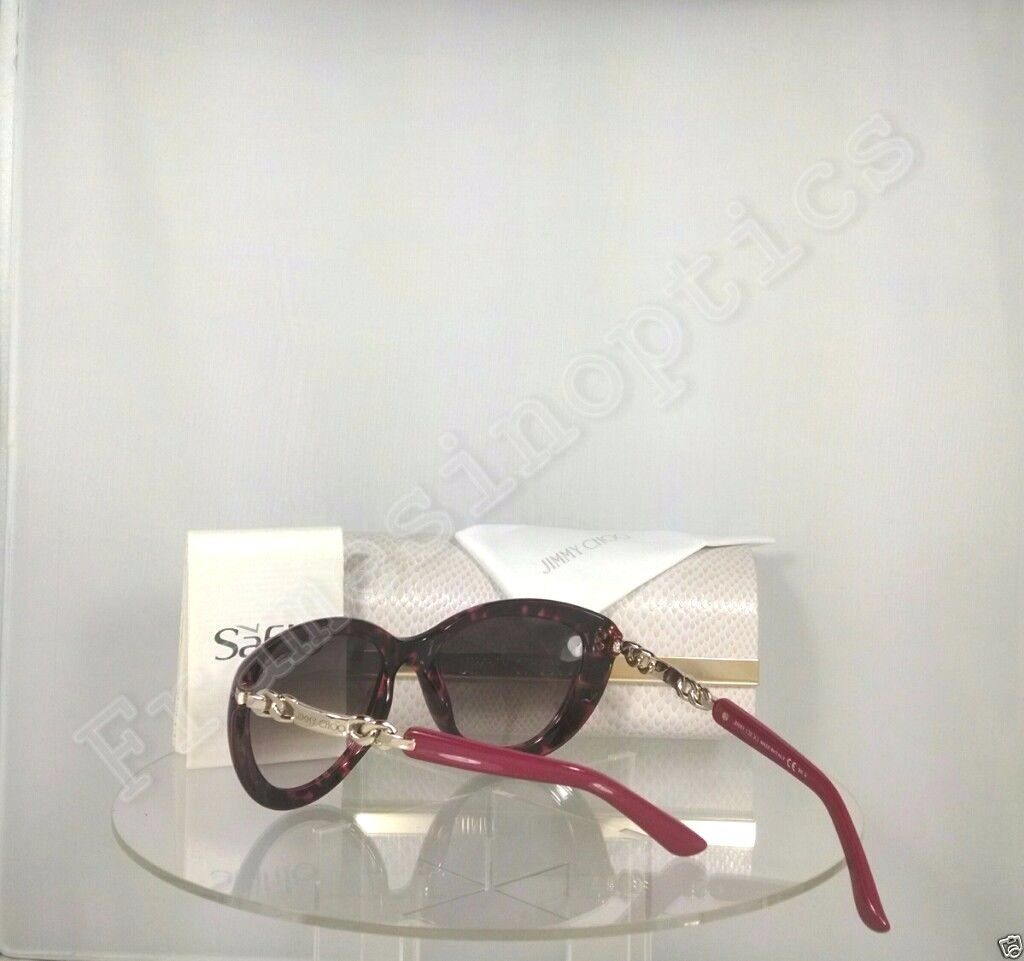 New Authentic Jimmy Choo WIGMORE/S BMKK8 Sunglasses  Havana Pink Frame Wigmore