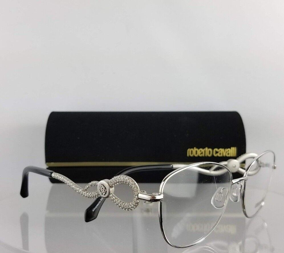 Brand New Authentic Roberto Cavalli Eyeglasses Altopascio 5004 016 Silver Frame