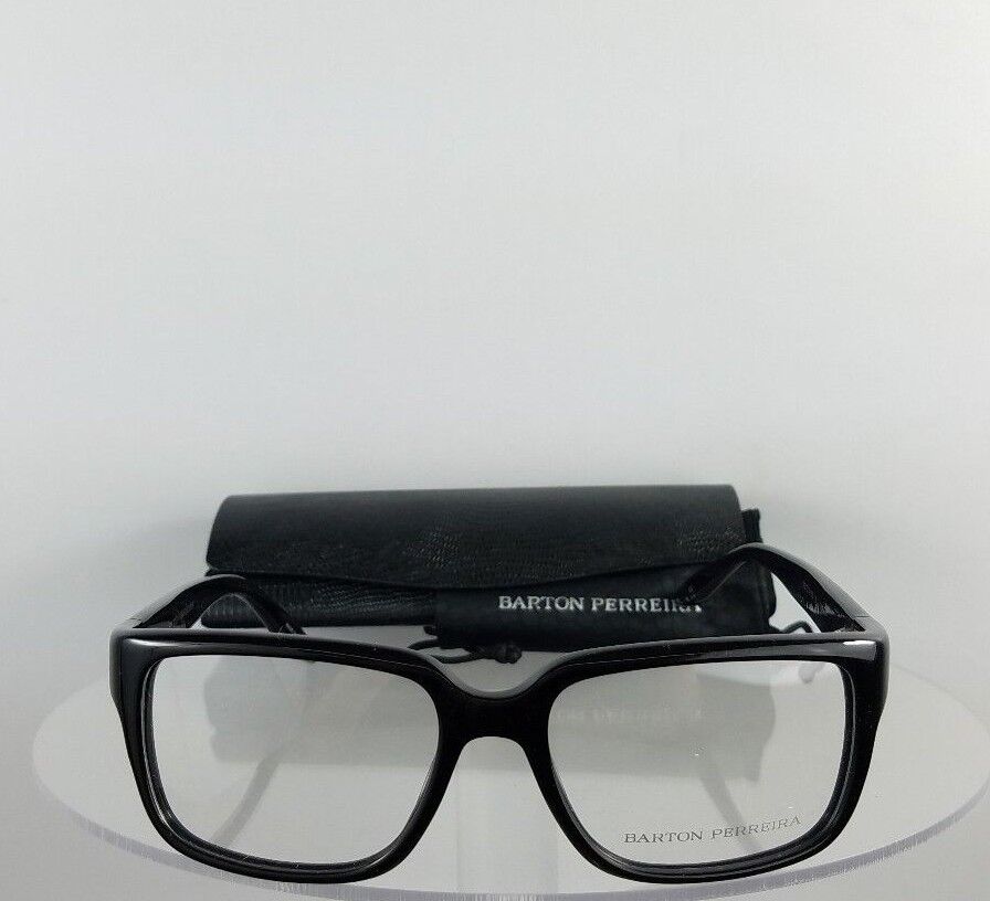 Brand New Authentic Barton Perreira Eyeglasses Duran Black Frame 55mm