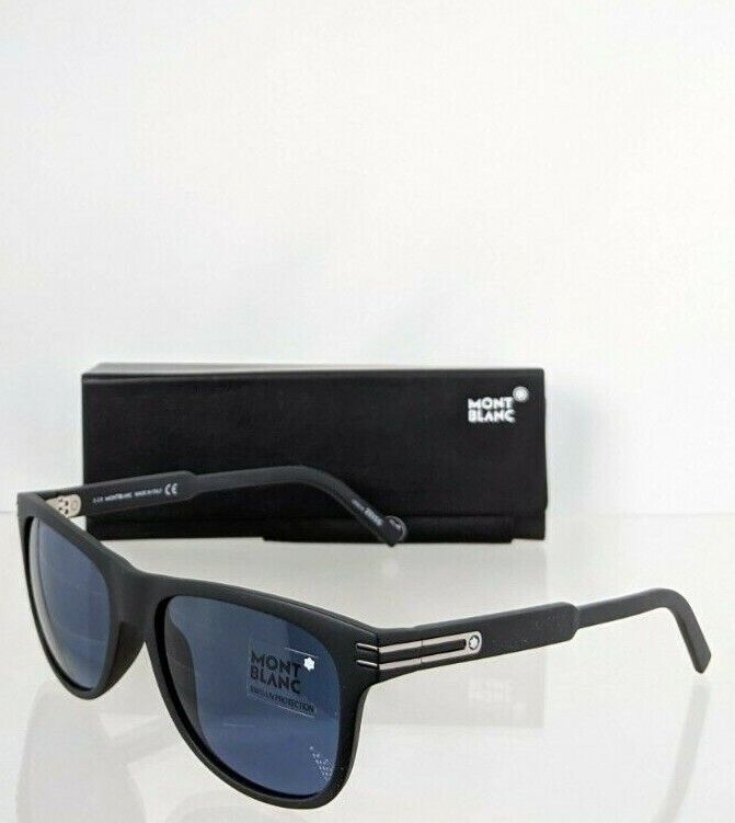 Brand New Authentic Mont Blanc Sunglasses MB641 02V 56mm Black Frame 641