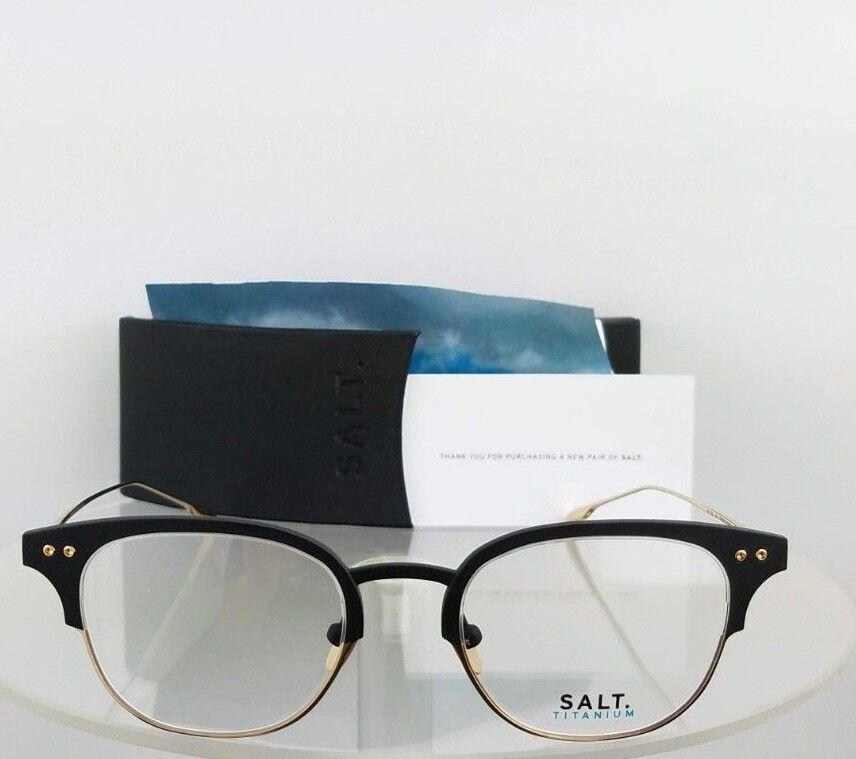 Brand New Authentic Salt Eyeglasses Chrissie Bs/Hg Gold 48Mm Titanium Frame