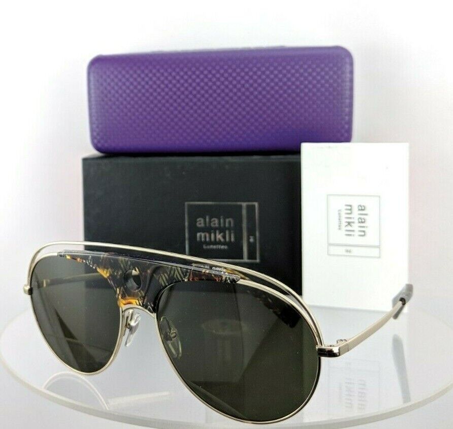 Brand New Authentic Alain Mikli Sunglasses Toujours Ao 4010 002/71 Gold Al4010