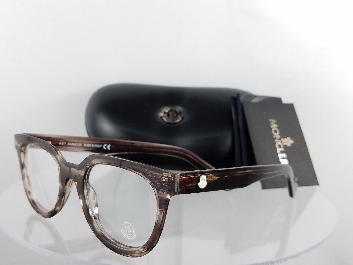 Brand New Authentic Moncler Eyeglasses ML 5005 081 47mm Brown Clear Frame