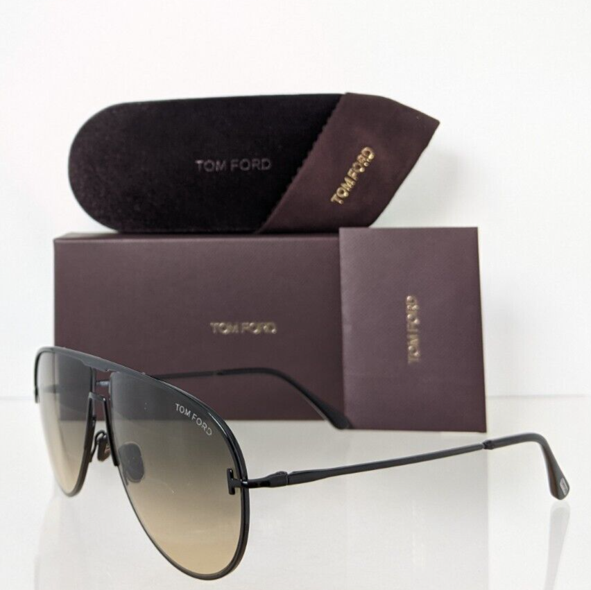 Brand New Authentic Tom Ford Sunglasses FT TF 0924 TF924 01B Theo 60mm Frame