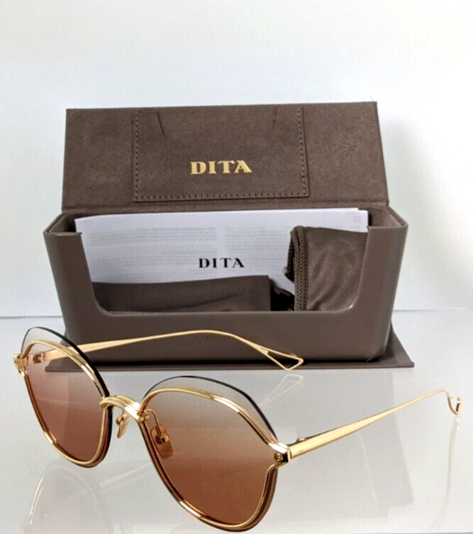 New Authentic Dita Sunglasses NIGHTBIRD - TWO DTS 519-58-03 Gold Frame