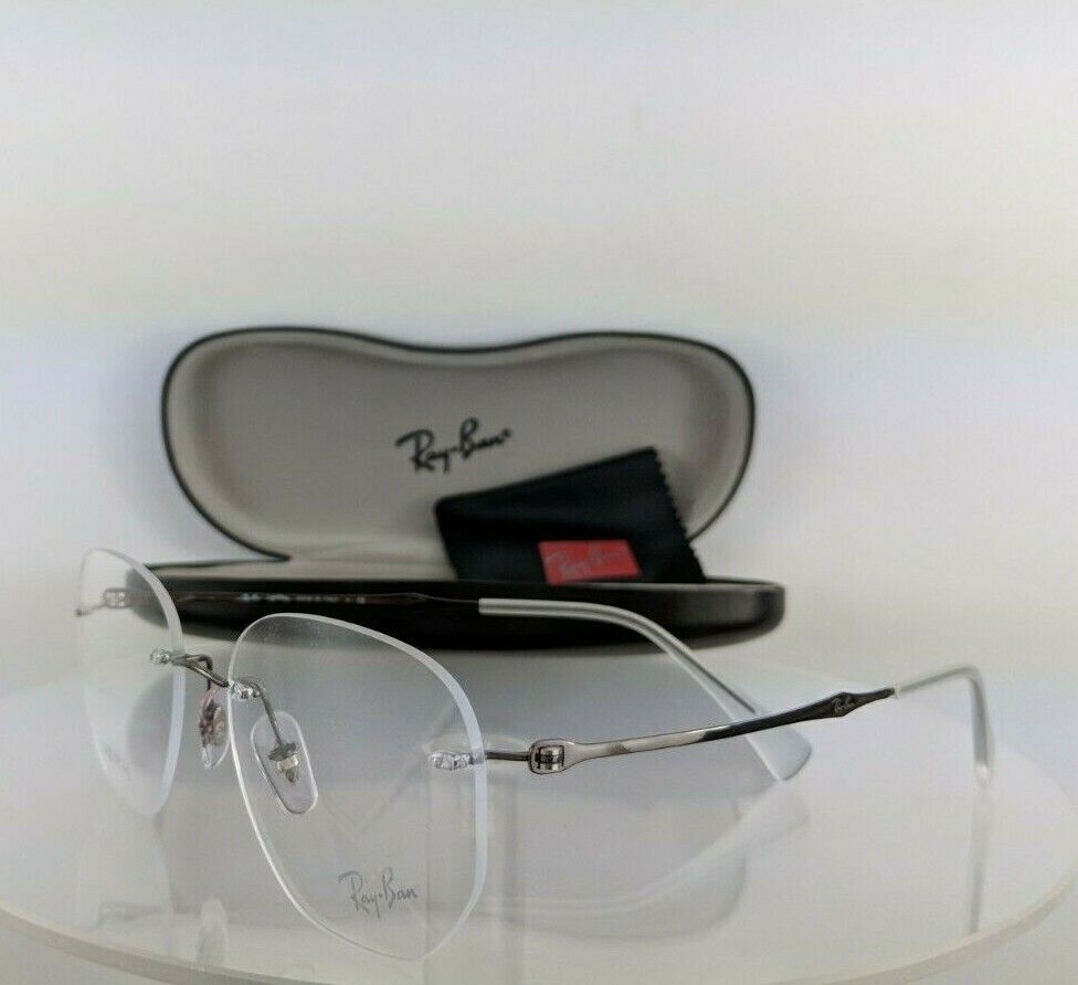 Brand New Authentic Ray Ban Eyeglasses Rb 8754 1000 50Mm Gunmetal Frame R8754