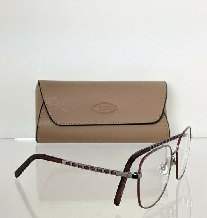 Brand New Authentic Tod's Eyeglasses TO 5210 014 56mm Gunmetal Frame TO 5210