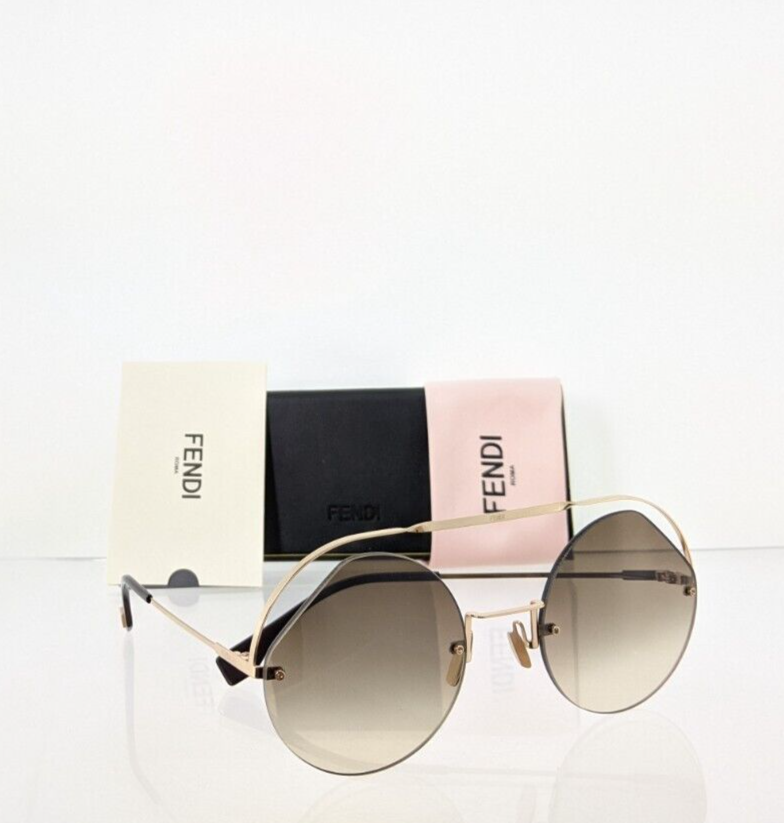 Brand New Authentic Fendi FF 0326S Sunglasses 09QHA Gold Frame 0326