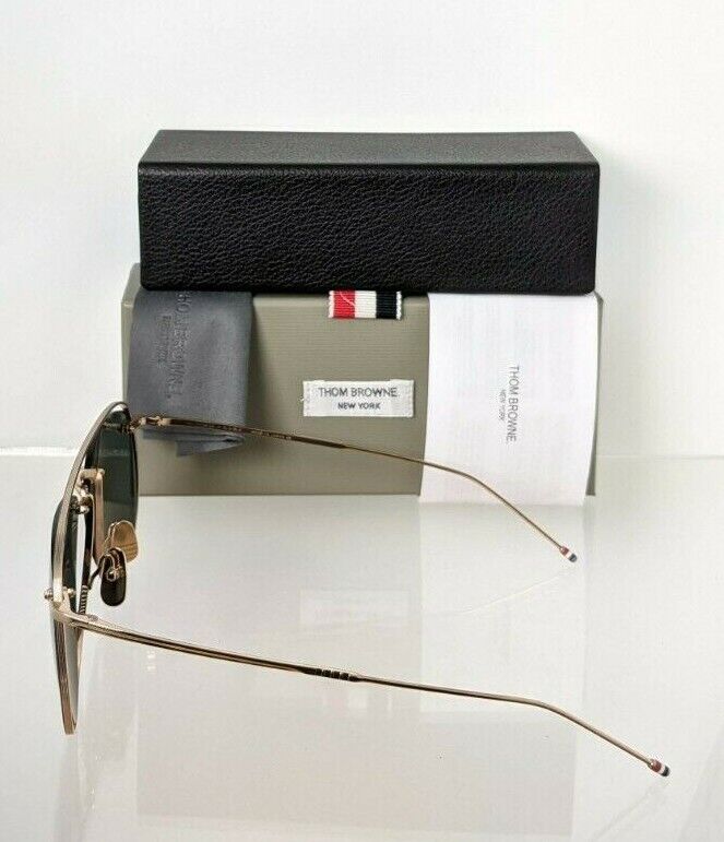 Brand New Authentic Thom Browne Sunglasses TB 113-59-02 GLD-BLK TBS113 Frame