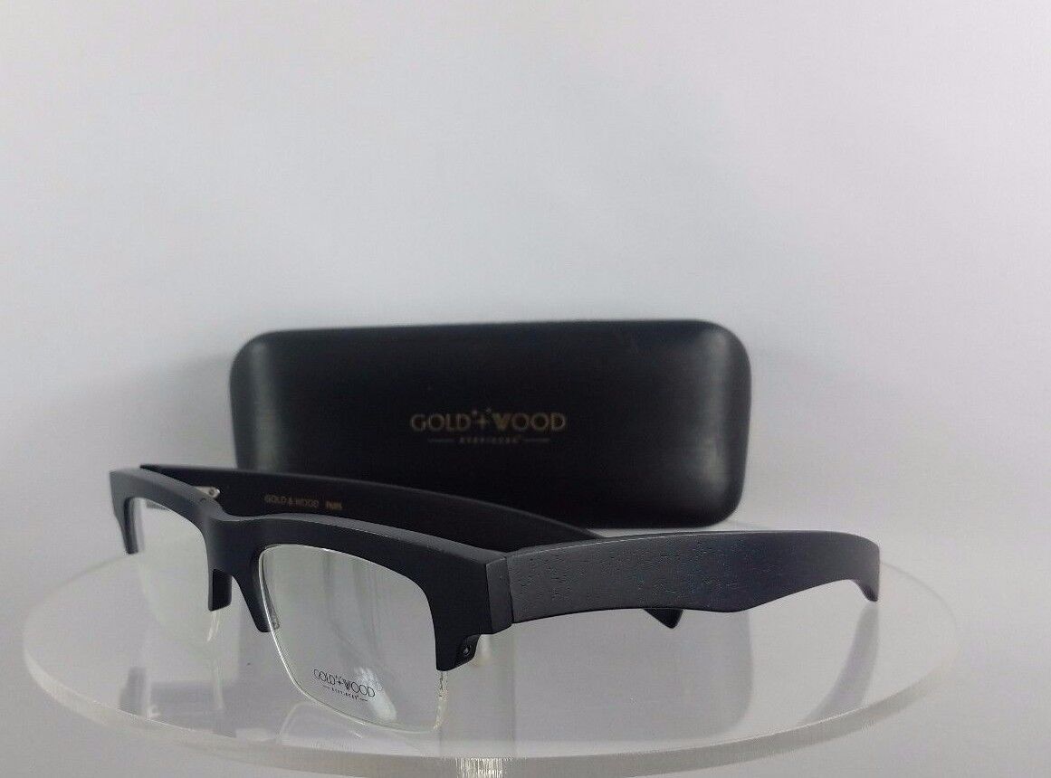 Brand New Authentic Gold and Wood B14.1 Matte Black Frame 14.1 Made in Lux #16E