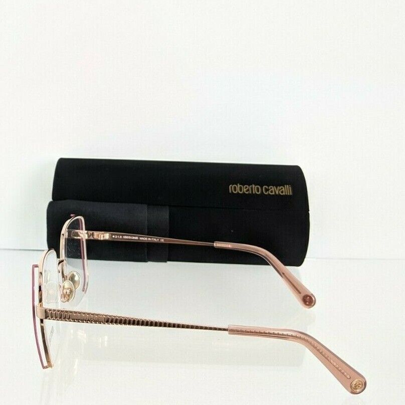 Brand New Authentic Roberto Cavalli Eyeglasses 5085 033 53mm Pink & Gold Frame