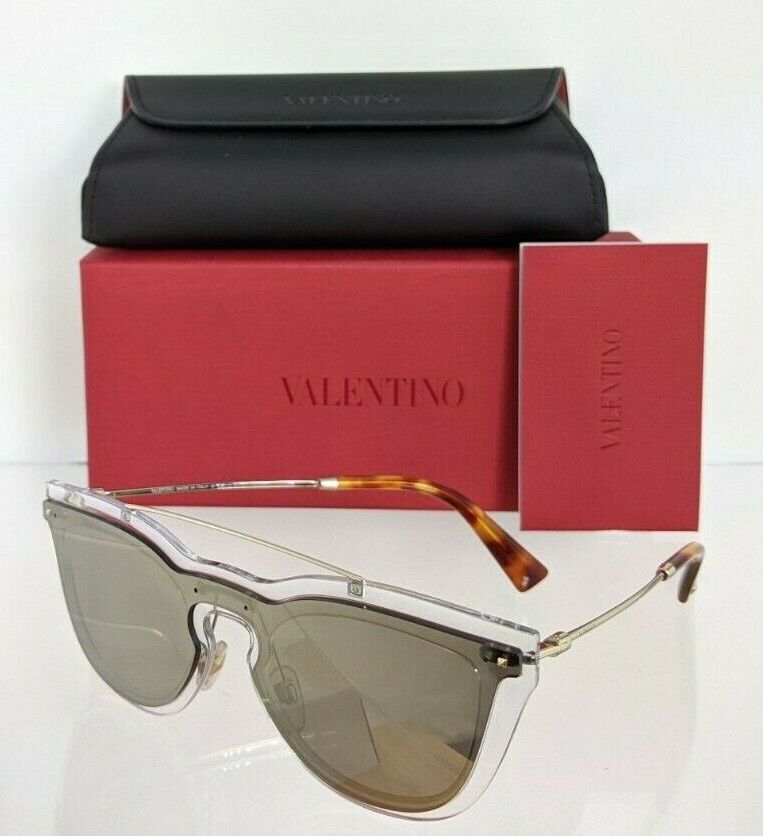 Brand New Authentic Valentino Sunglasses VA 4008 5024/5A Gold Clear Frame