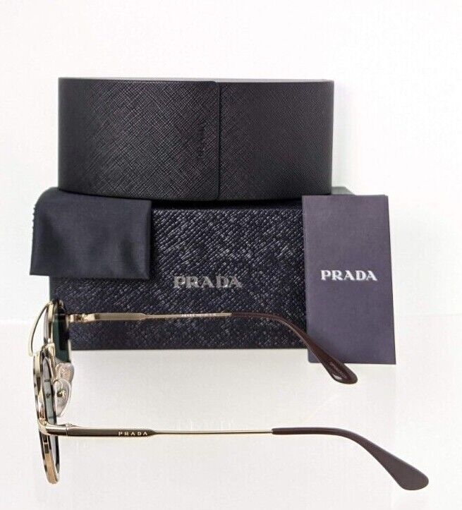 Brand New Authentic Prada Sunglasses SPR 56X Sunglasses 02A - 728 Gold Tortoise