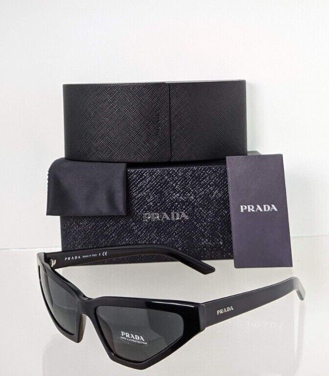 Brand New Authentic Prada Sunglasses SPR 12V Sunglasses 1AB - 5S0 Dark Black