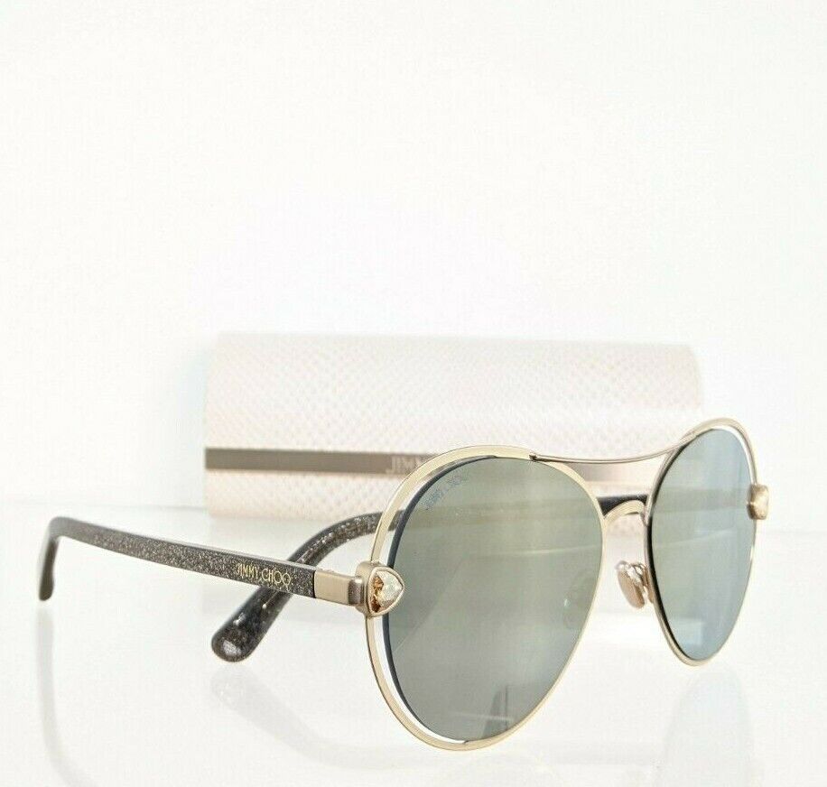 Brand New Authentic Jimmy Choo Sunglasses Sarah/S W8QJO Gold 56mm Frame Sarah