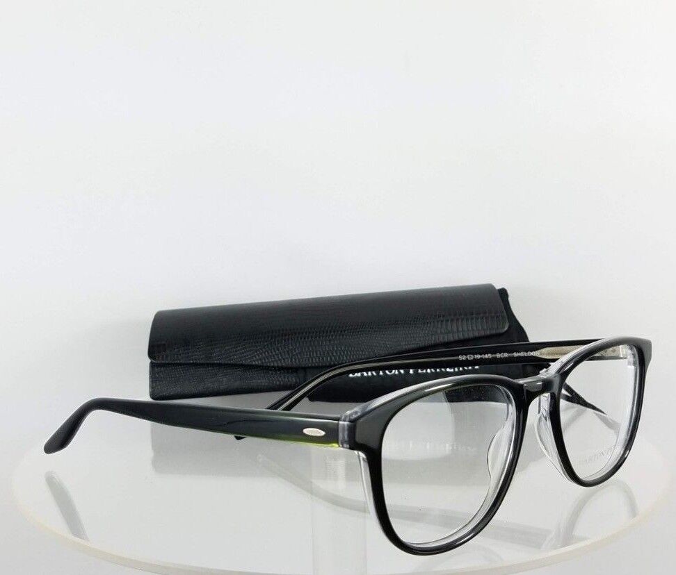 Brand New Authentic Barton Perreira Eyeglasses Sheldon BCR Black Clear 52mm