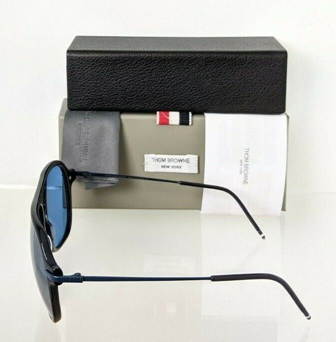 Brand New Authentic Thom Browne Sunglasses TBS 805-B-NVY-GLD TBS805